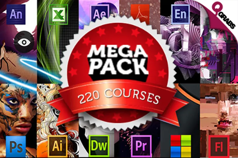 For QR499 Learn Graphic & Website Design, Accounting & Office Skills and MUCH MORE with the Ultimate 220 Online Course Mega Pack - Perfect for a SMART 2016 Year! (QR16270 Value)